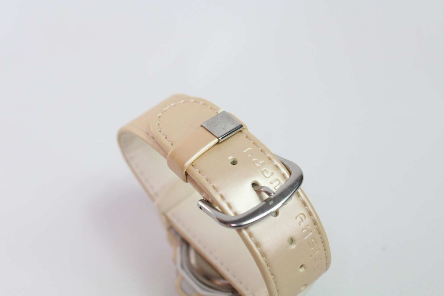 BABY-G Shock Rosa watch with light pink strap, condition 7/10, showing signs of wear.