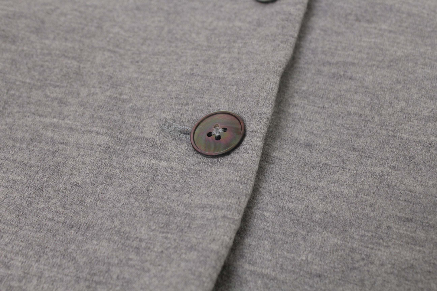 JIL SANDER Cardigan Grey, size 36, 99% wool, button detail.
