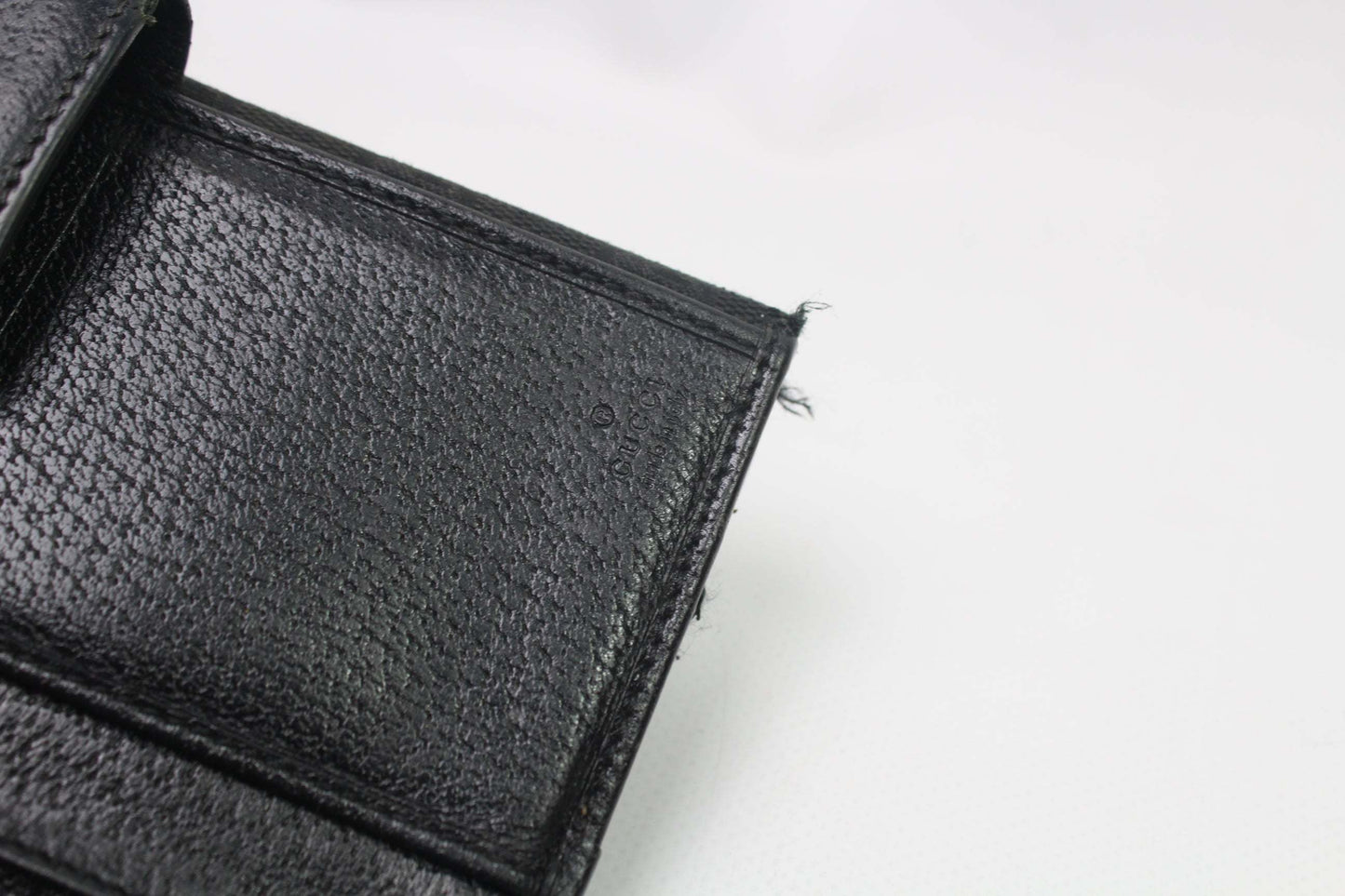 GUCCI Longwallet Black Monogram, black cotton, 21x10cm, condition 7/10.
