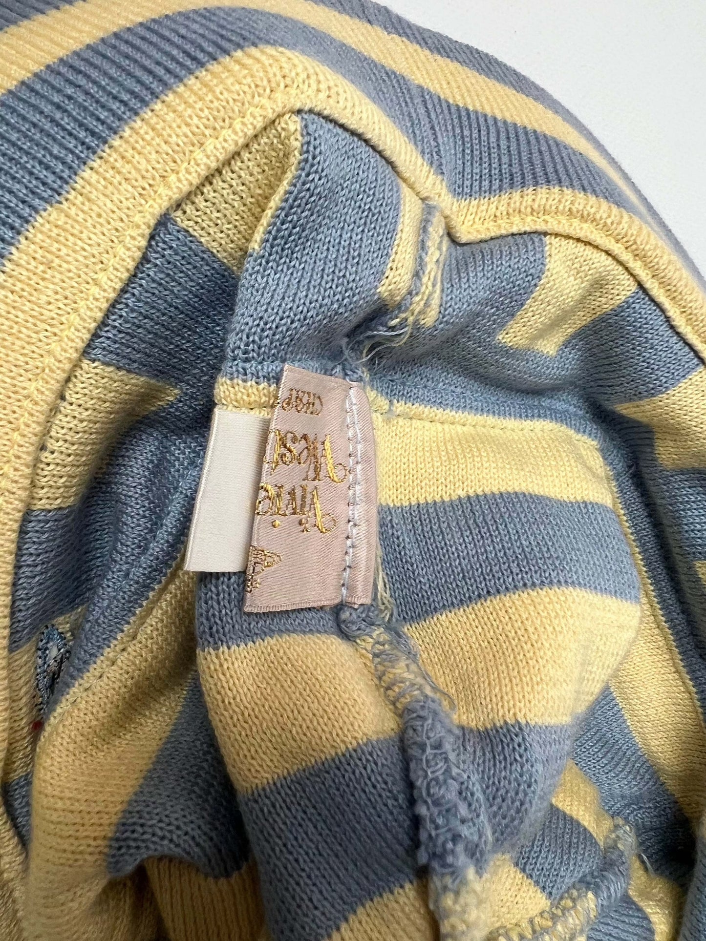 VIVIENNE WESTWOOD Bucket Hat in Baby Blue and White, One Size, 8/10 Condition.