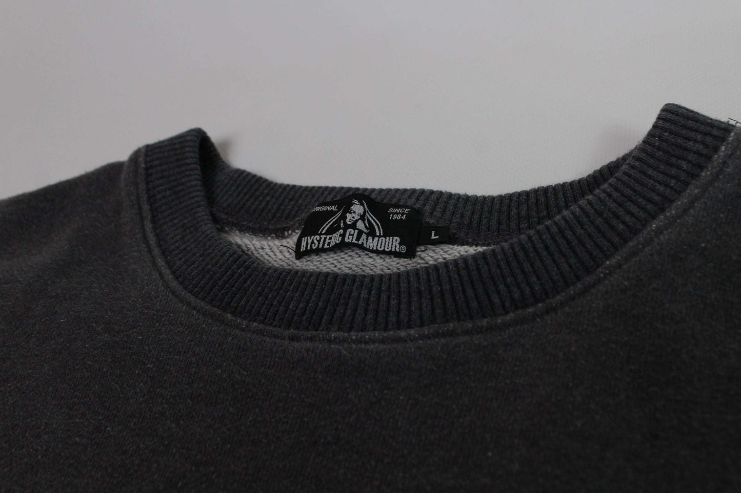 HYSTERIC GLAMOUR grey sweater, size M, 100% cotton, 8/10 condition.