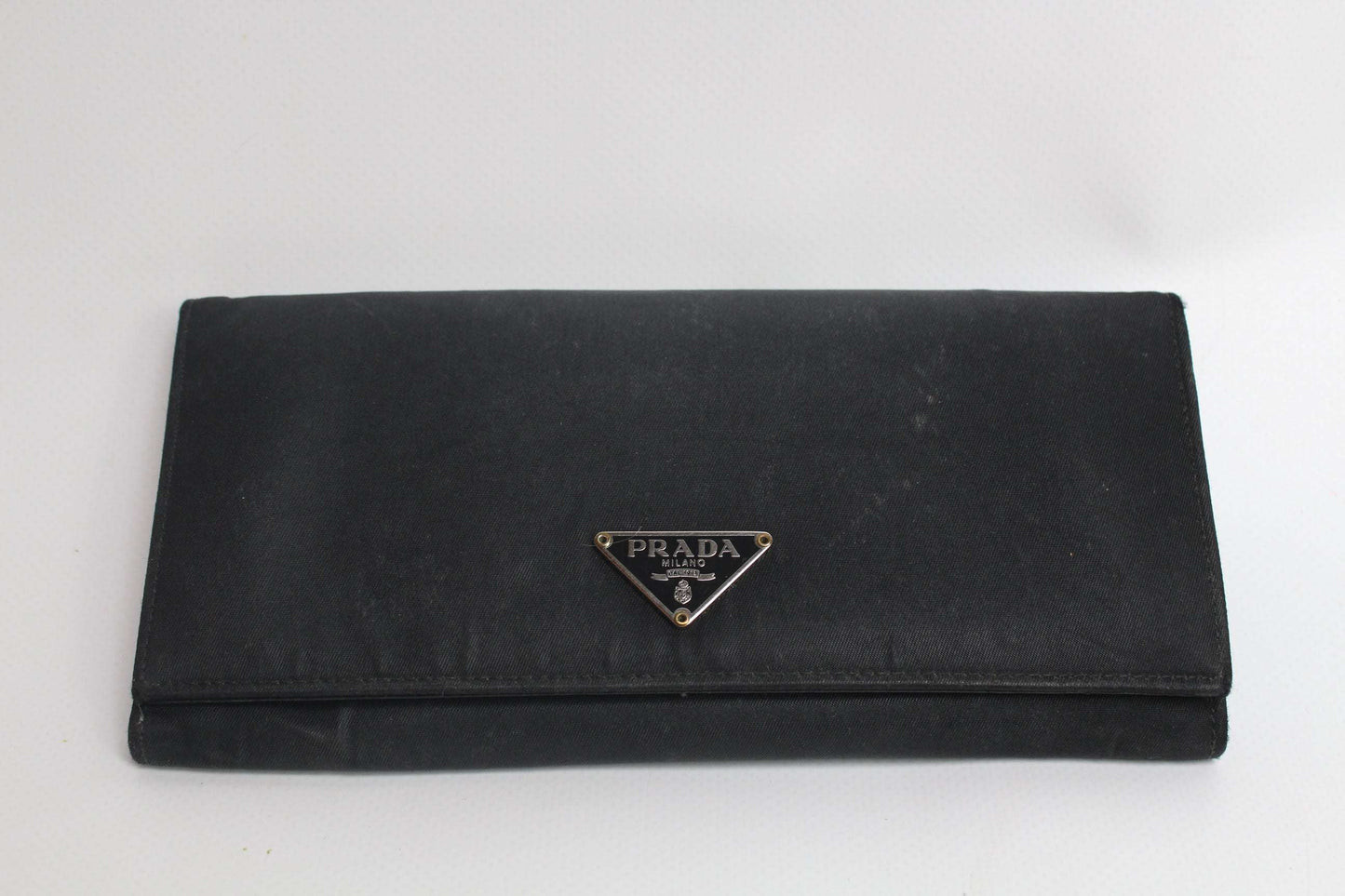 PRADA Longwallet Black, 21x10cm, Canvas, Schwarz, Condition 8/10.