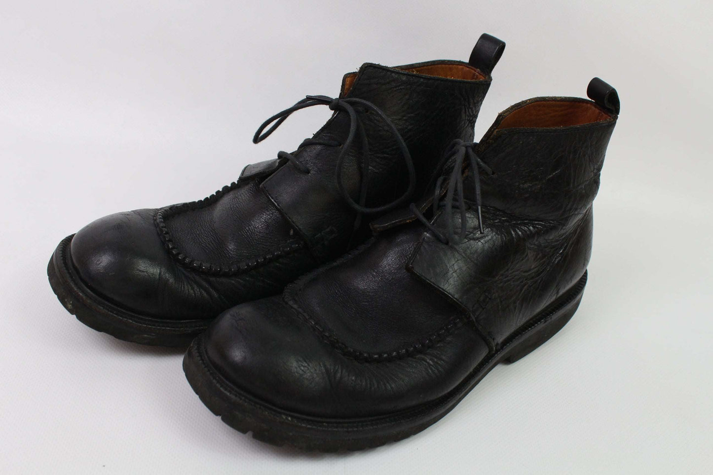 ISSEY MYIAKE black leather boots from the 90s, size 42-43, 8/10 condition.