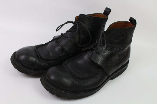 ISSEY MYIAKE black leather boots from the 90s, size 42-43, 8/10 condition.