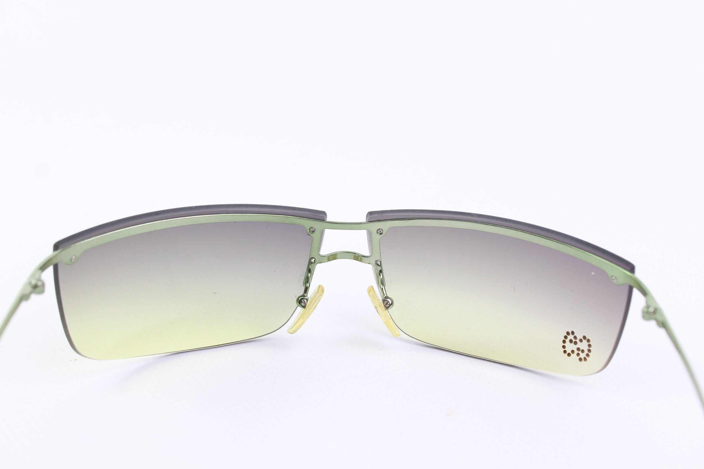 GUCCI Rhinestone Shades in green with gradient lenses, condition 9/10.
