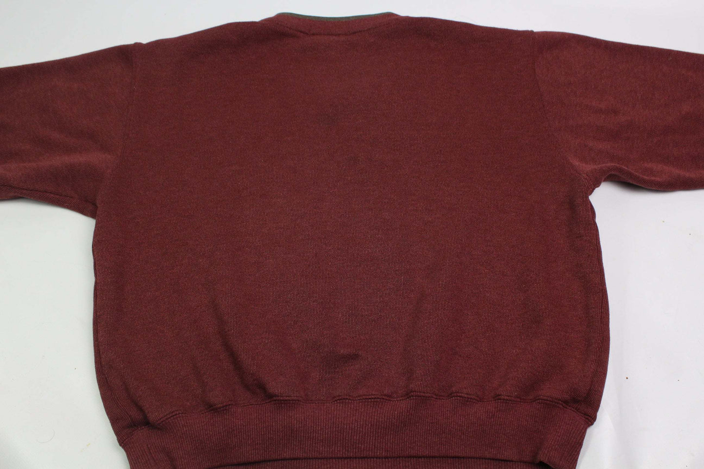 VALENTINO red sweater, size M, used condition, visible wear.