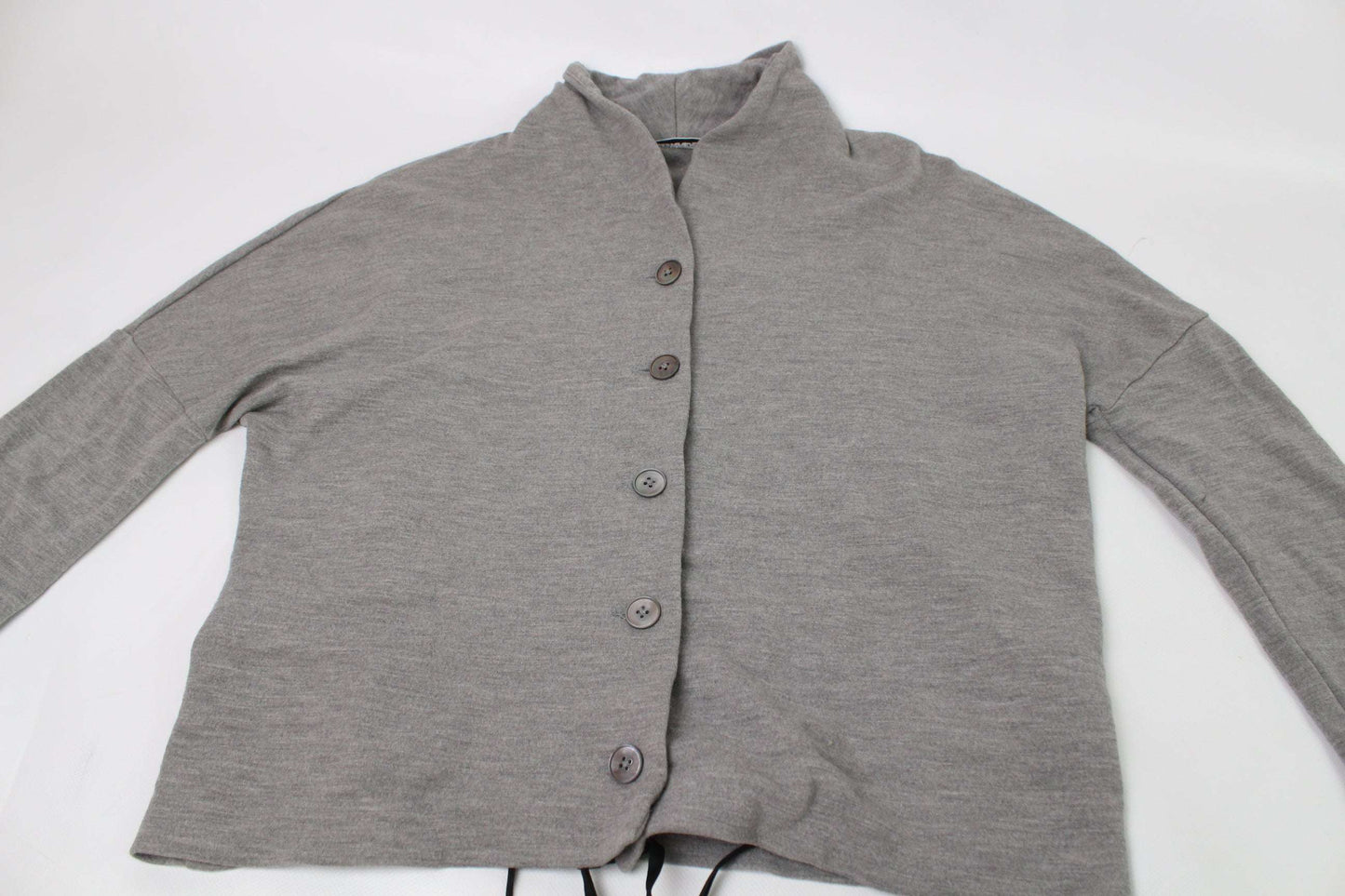 Jil Sander grey wool cardigan, size 36, condition 8/10.