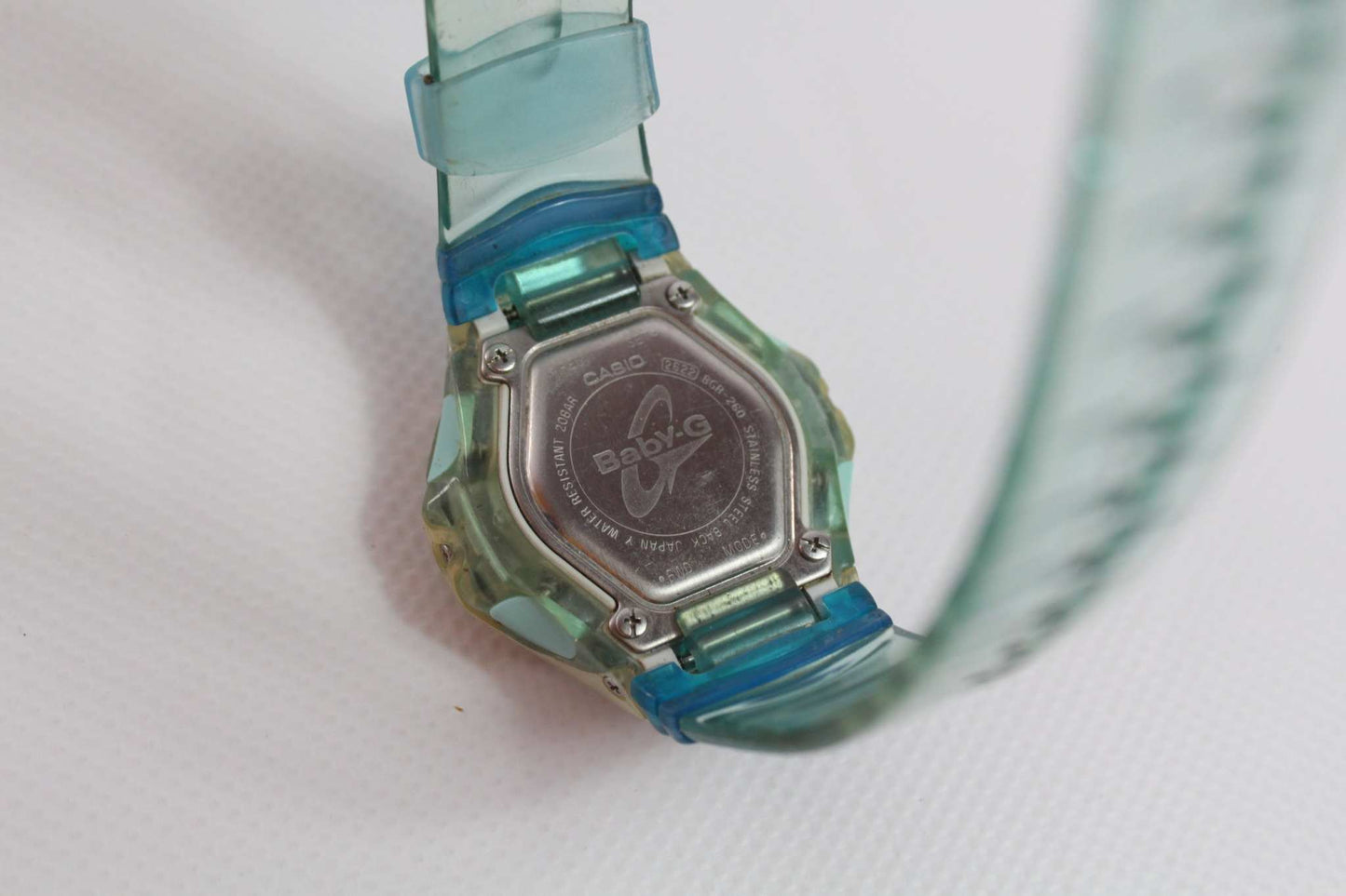 BABY-G Shock Blue watch with used condition and blue color.