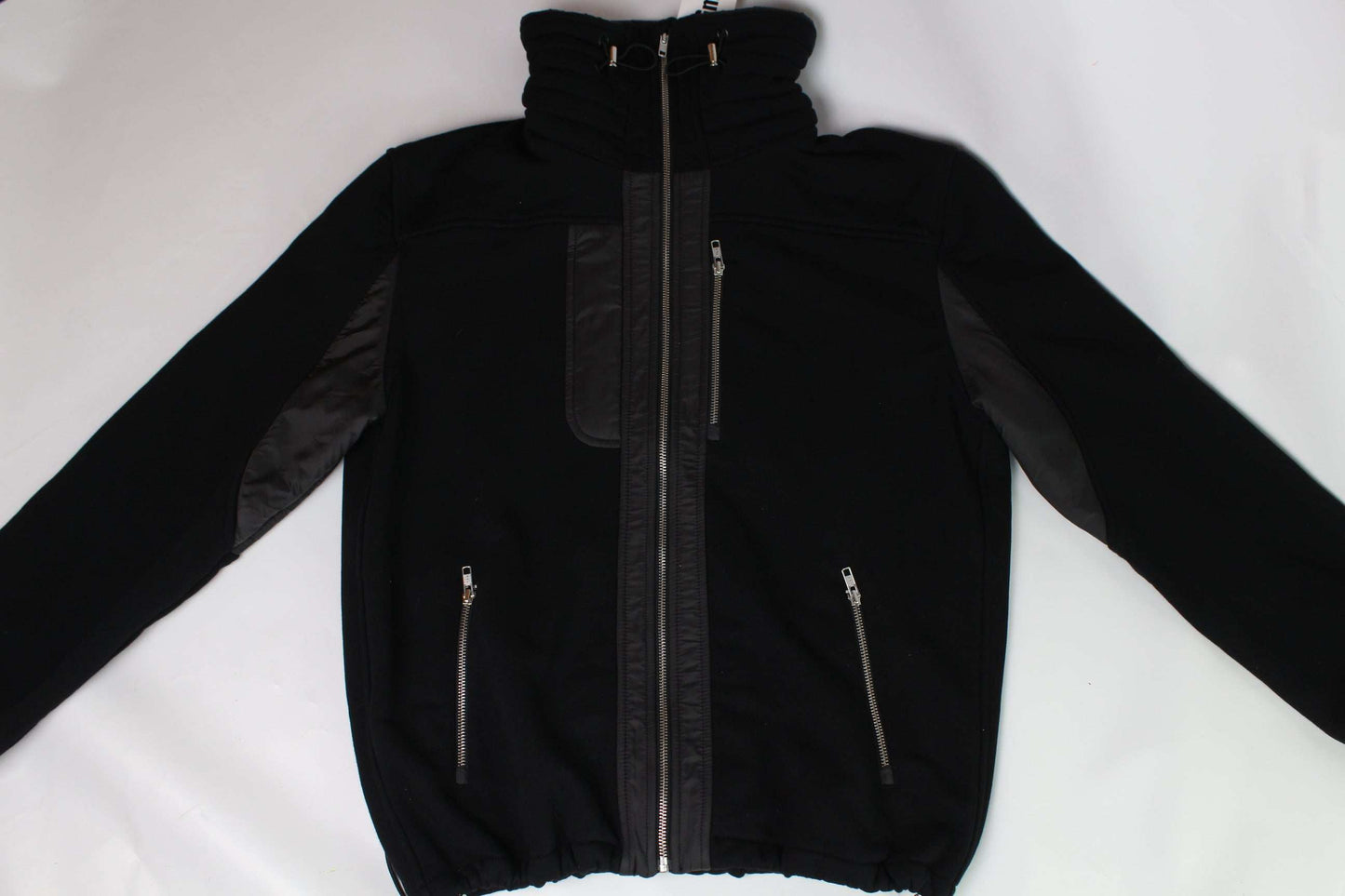 GmbH Jacket Black AW21, Size L, Fleece and Nylon Material.