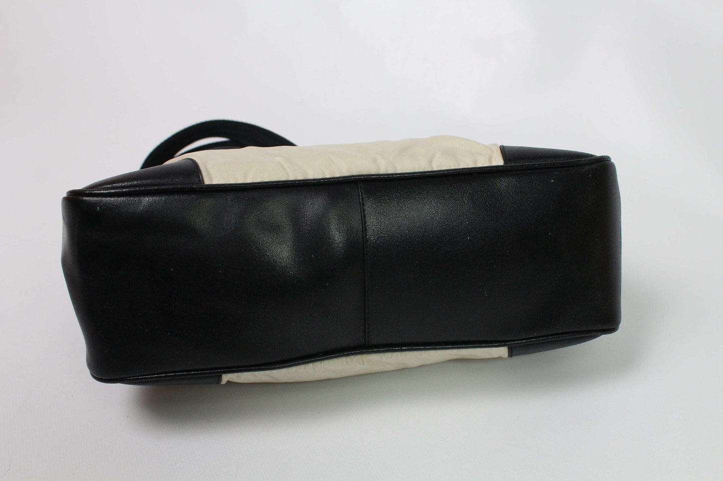 PRADA Shopper White nylon bag with black accents, 7-8/10 condition.