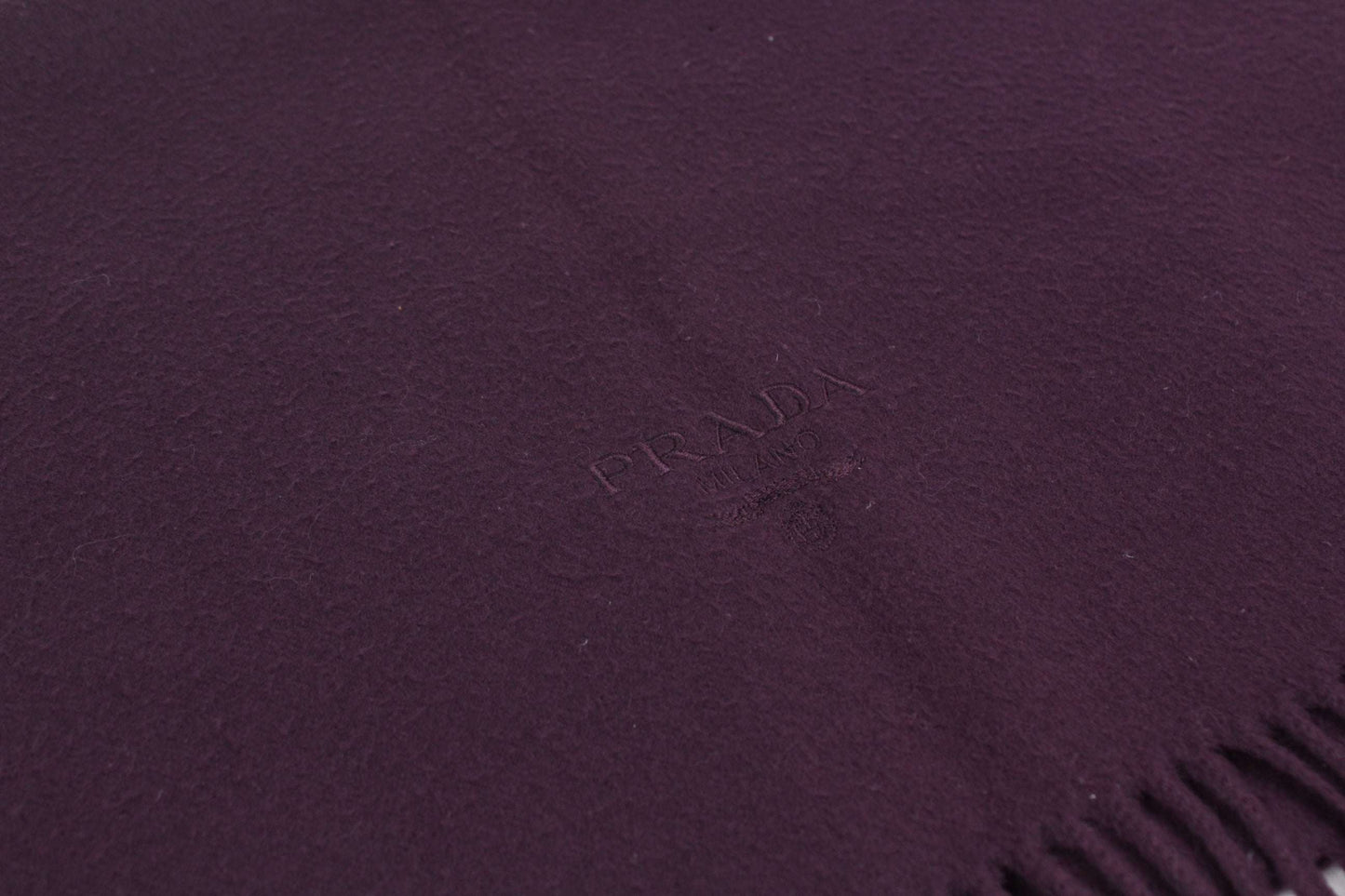 PRADA Wool Muffler Lila | LAYZSSHOP | Prada Vintage