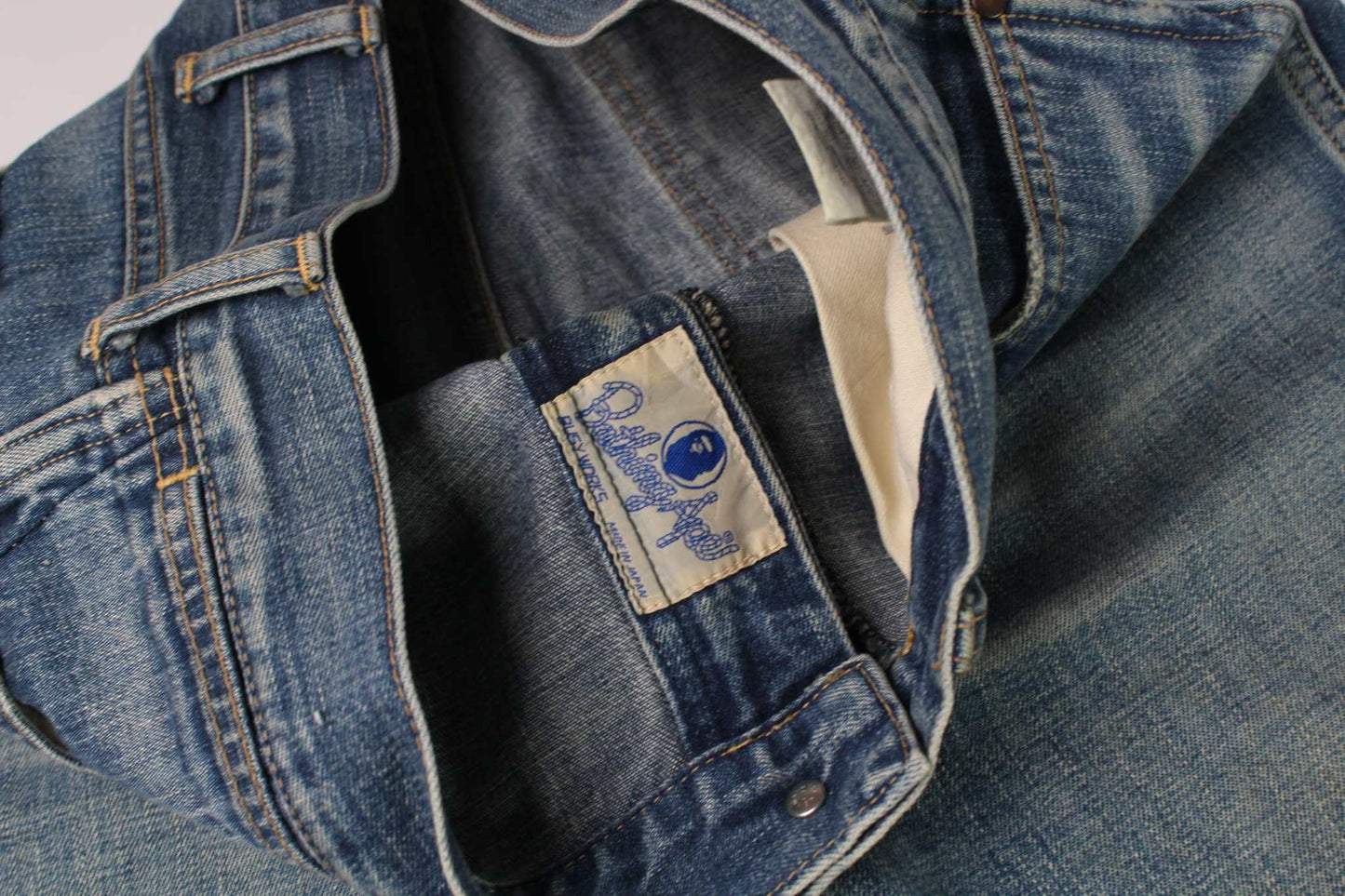BAPE Denim Jeans BlueBAPE Denim Jeans Blue | LAYZSSHOP | Bape