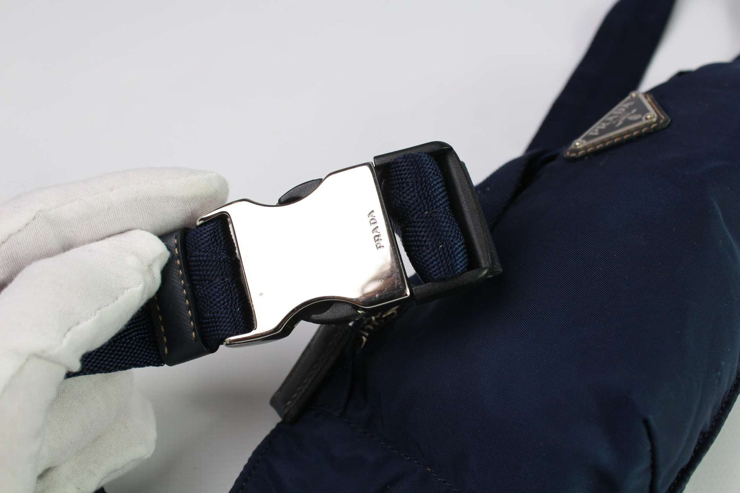 PRADA Waistbag Blue | LAYZSSHOP | Prada Vintage