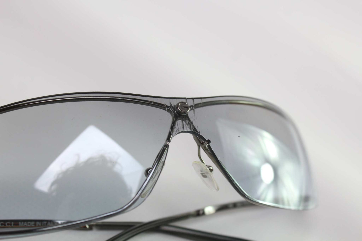 GUCCI Shades Babyblue sunglasses, sleek design, onesize, blue color.