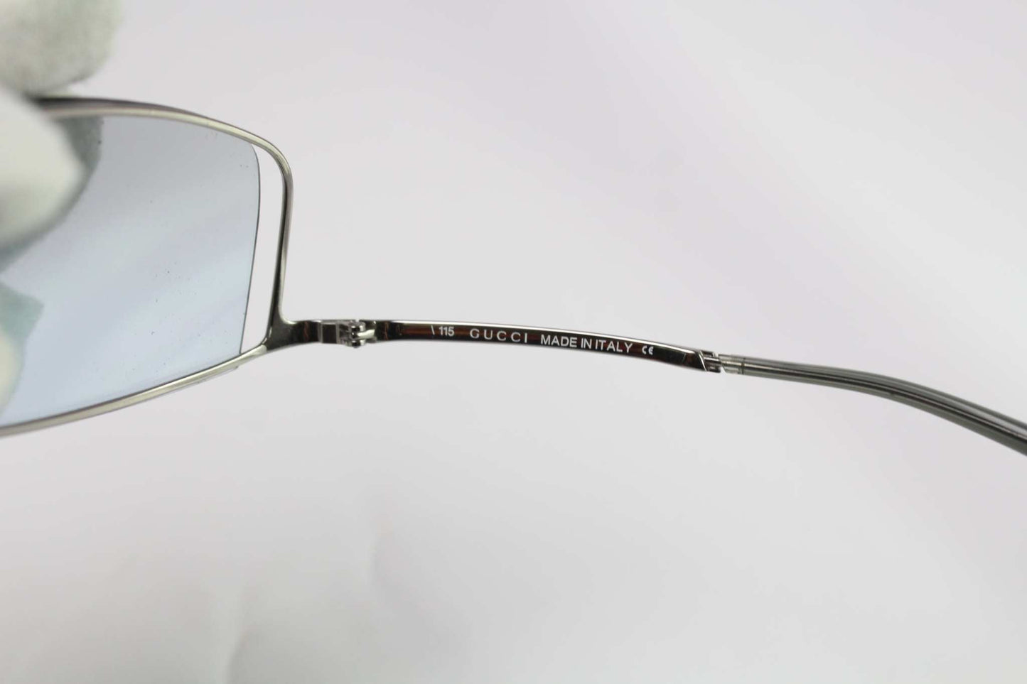GUCCI Shades Babyblue with silver frame, 8-9/10 condition.