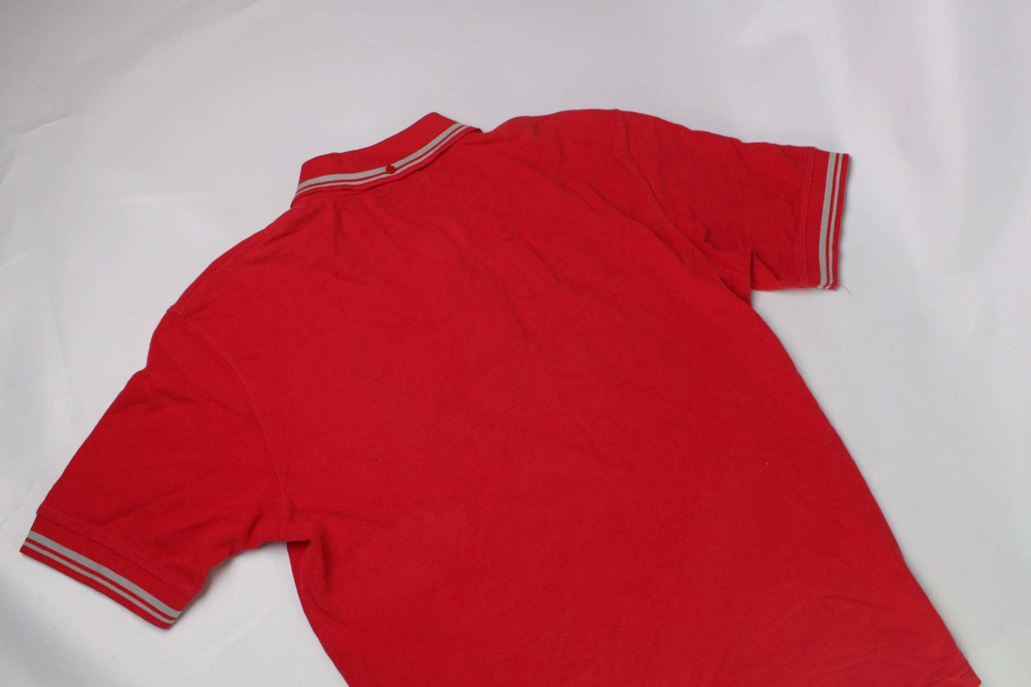 EVISU Polo Red, size M, 100% cotton, short-sleeve shirt in red.