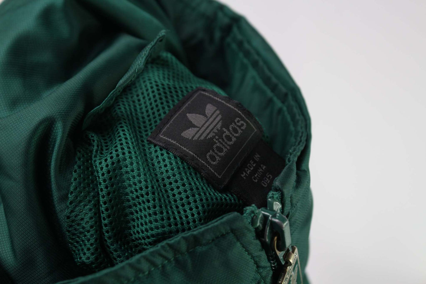 ADIDAS Mexico Track-Jacket Green with label and zipper detail.