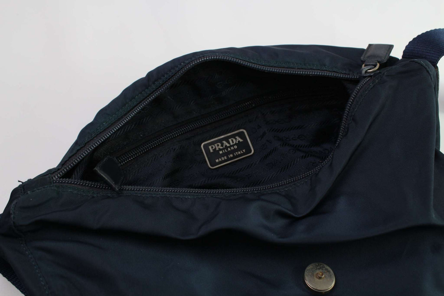 PRADA Messenger Bag Double Strap BluePRADA Messenger Bag Double Strap Blue | LAYZSSHOP | Prada