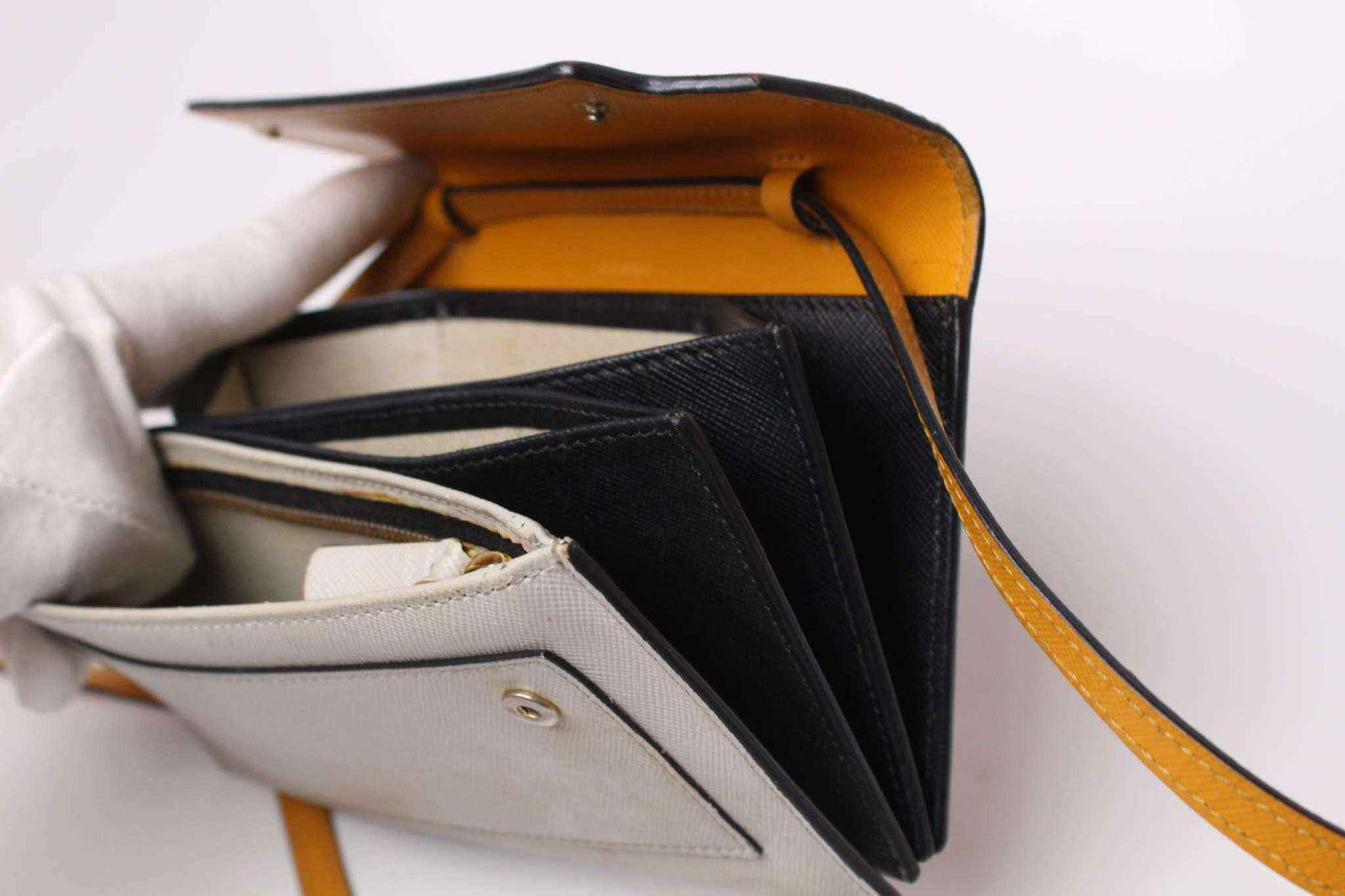 MARNI Mini-Sidebag Beige/Orange | LAYZSSHOP | Marni Vintage