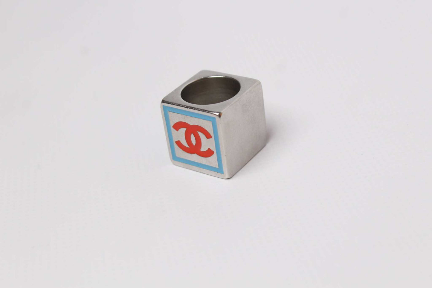 COCO CHANEL Silver Ring CC | LAYZSSHOP | Chanel Vintage
