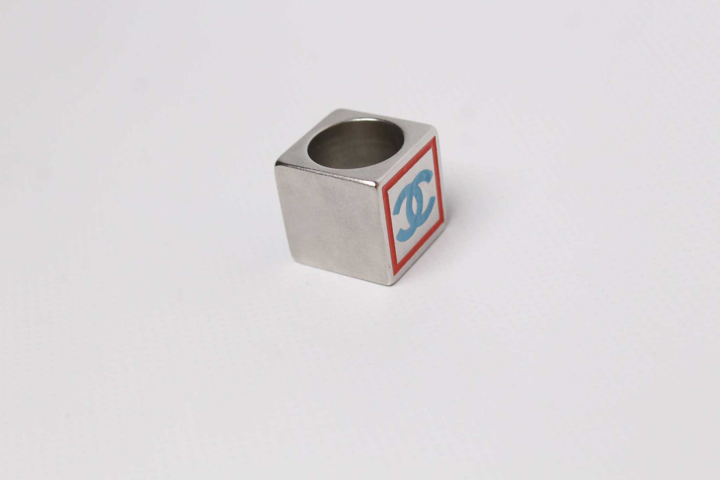 COCO CHANEL Silver Ring CC | LAYZSSHOP | Chanel Vintage