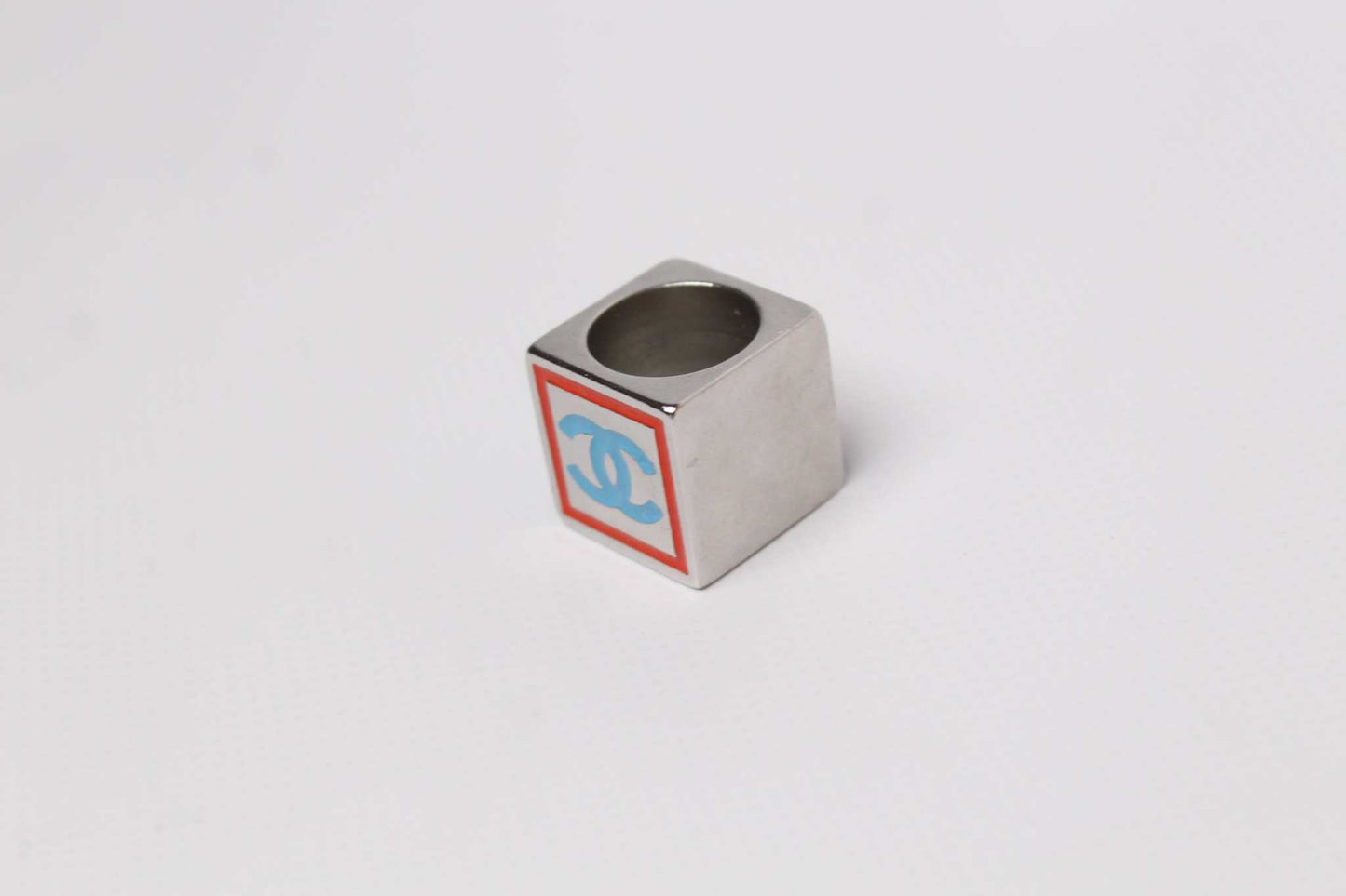 COCO CHANEL Silver Ring CC | LAYZSSHOP | Chanel Vintage
