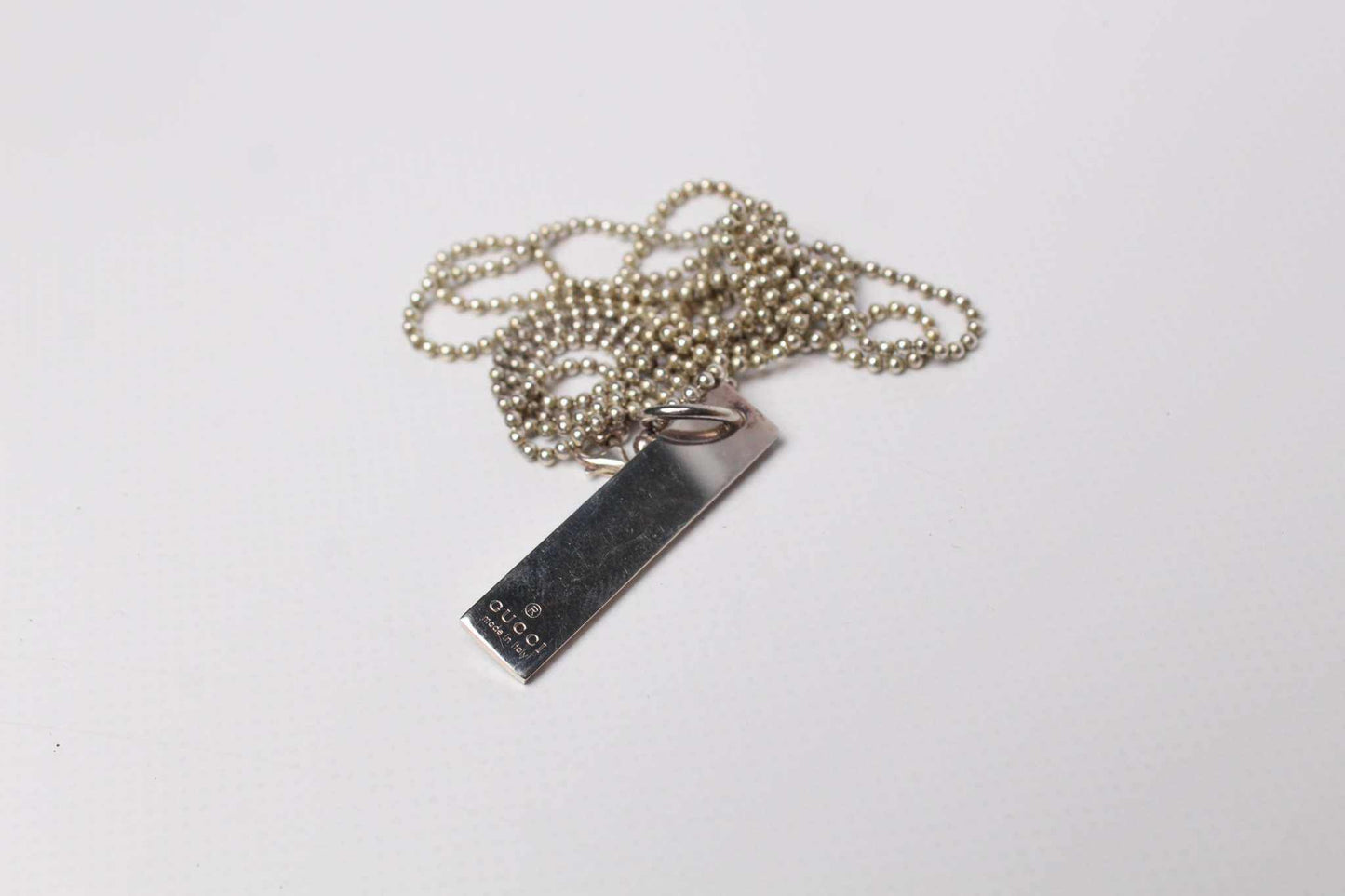 GUCCI S925 Ingot Necklace | LAYZSSHOP | Gucci Vintage
