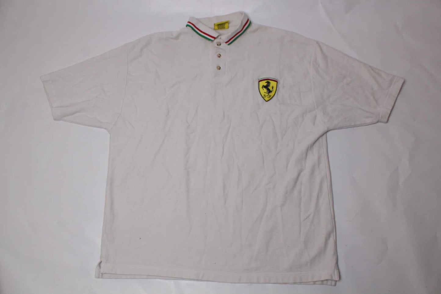 FERRARI Polo White 1999 | LAYZSSHOP | Vintage