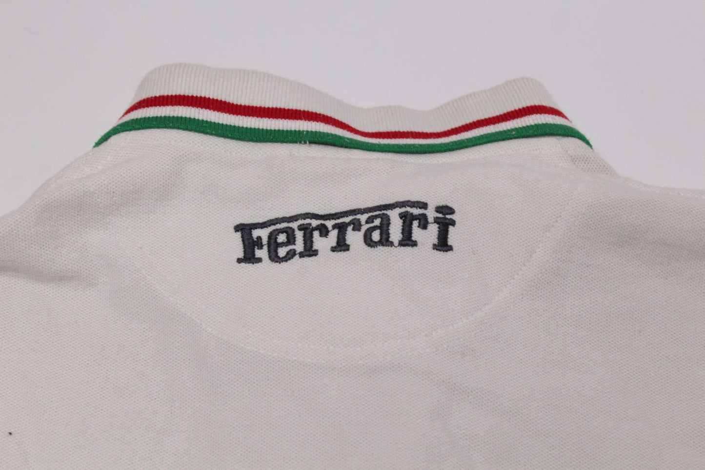 FERRARI Polo White 1999 | LAYZSSHOP | Vintage