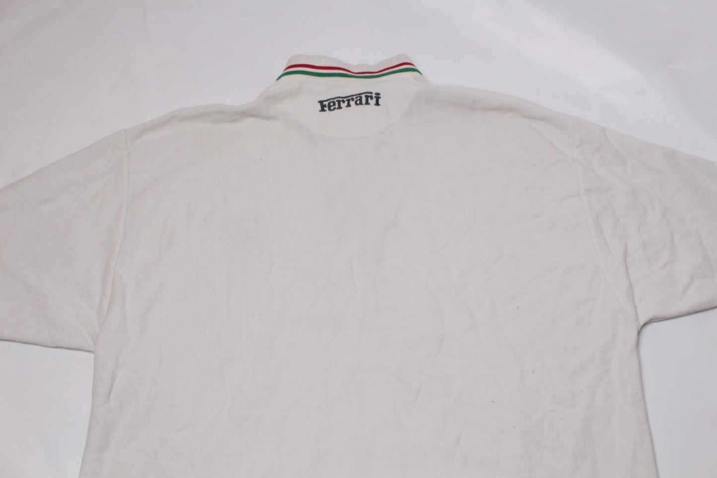 FERRARI Polo White 1999 | LAYZSSHOP | Vintage