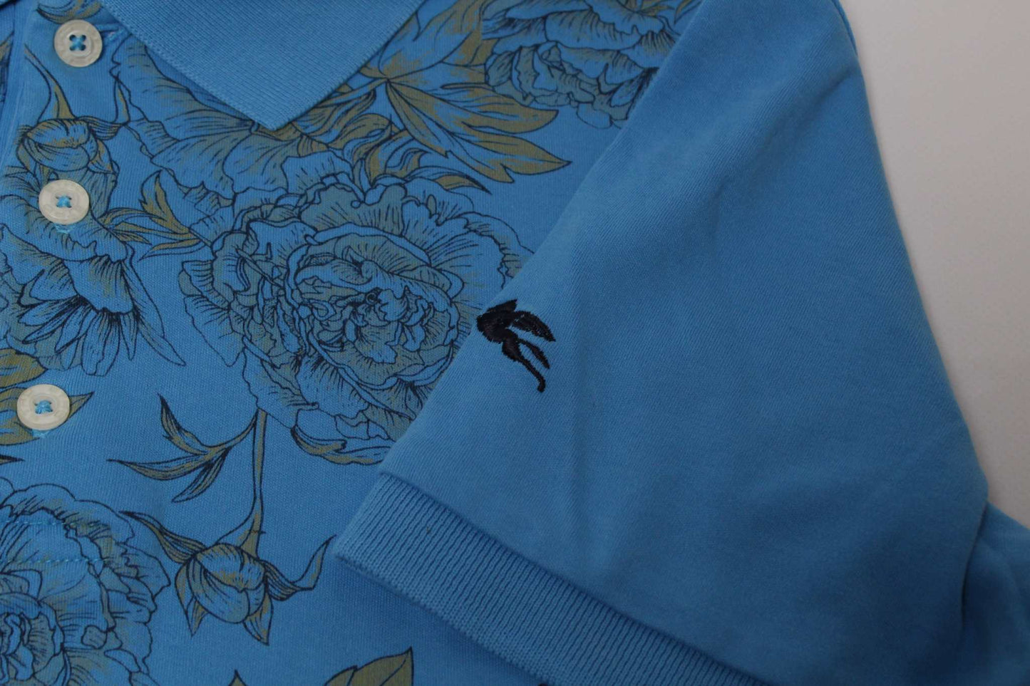 ETRO "Flower" Polo Blue | LAYZSSHOP | Etro
