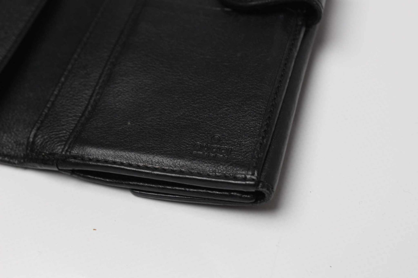 GUCCI Longwallet Black Goldheart | LAYZSSHOP | Gucci