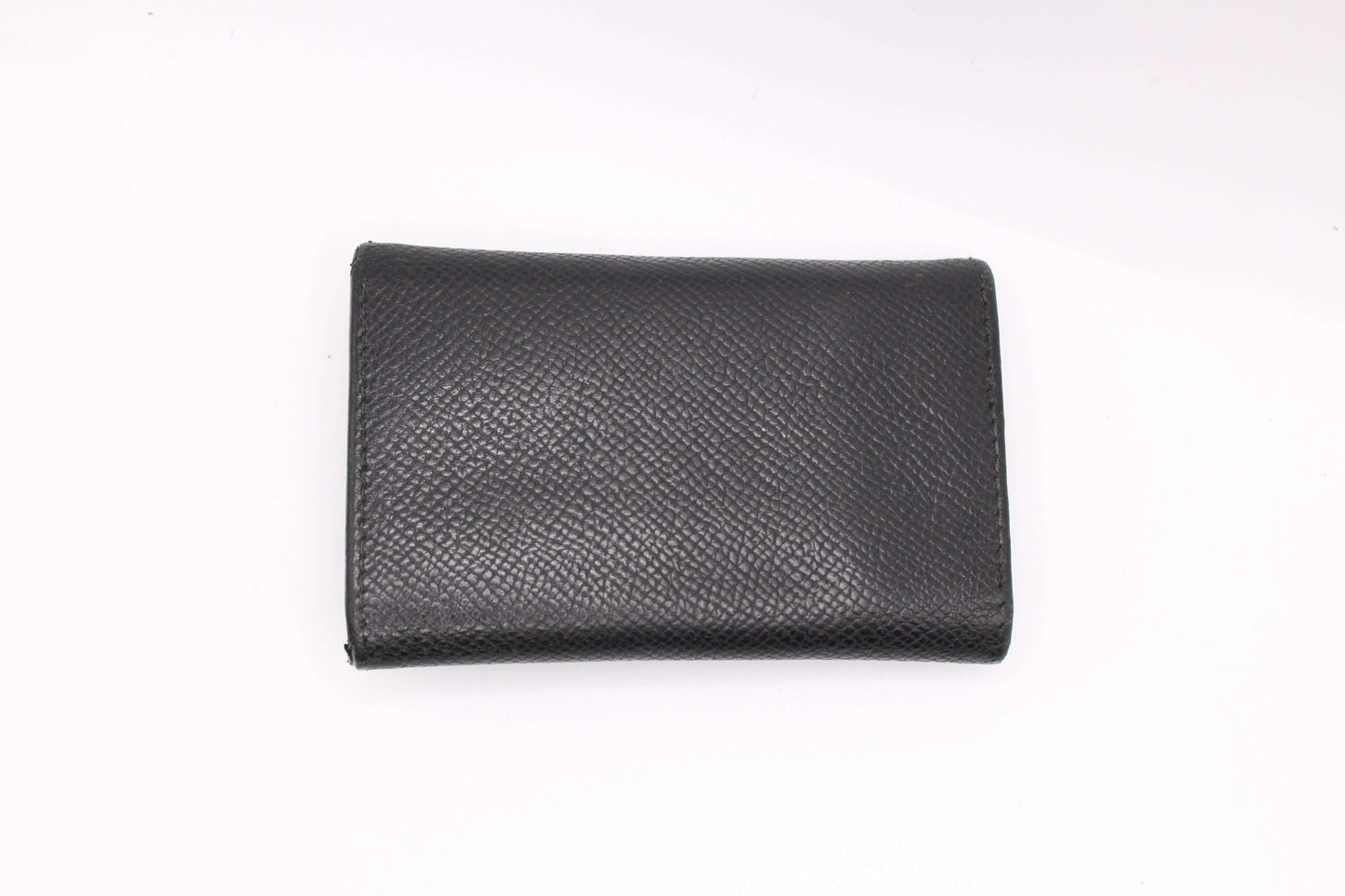 BVLGARI Keyholder Black leather, 5x8cm, condition 8/10, schwarz color.