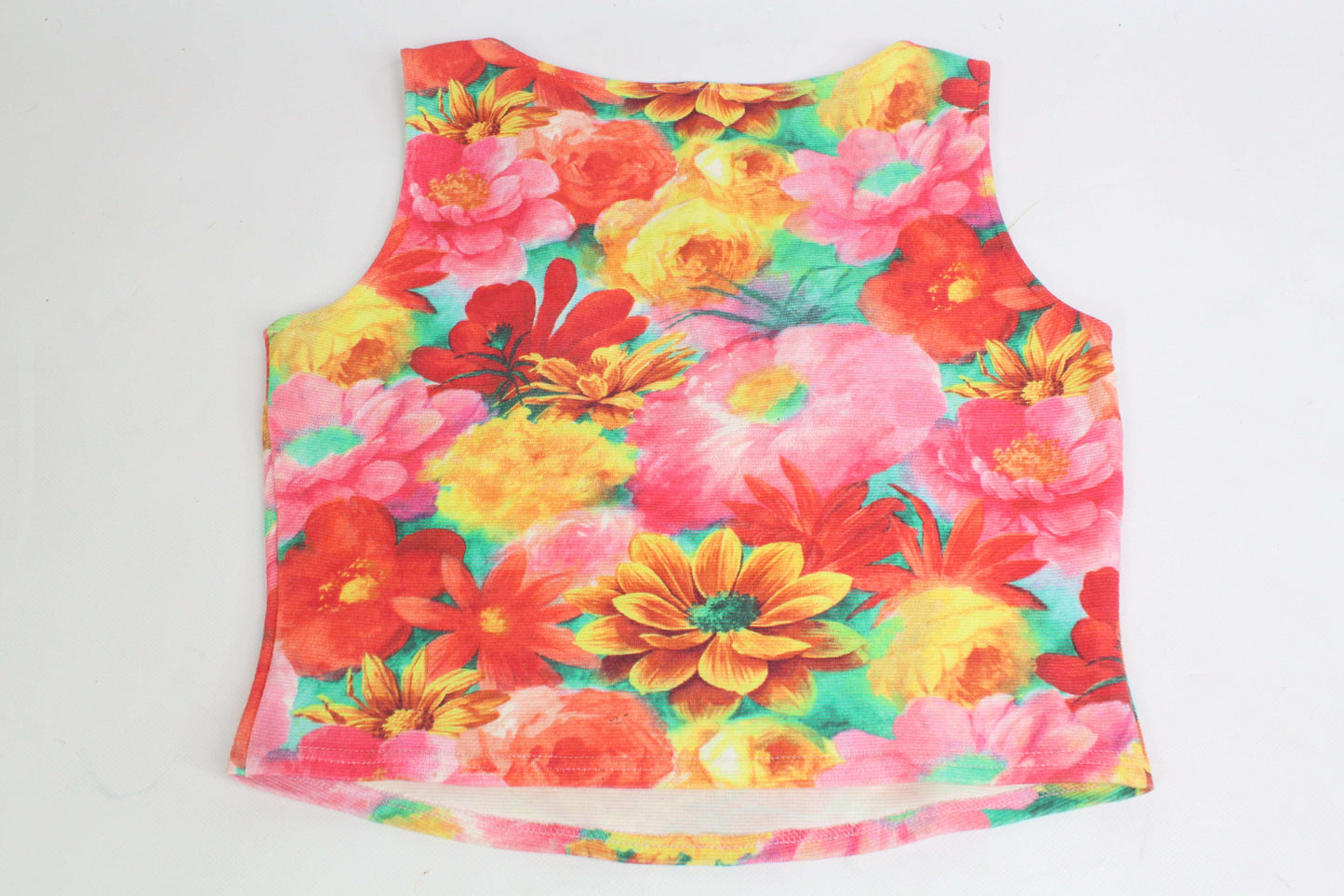 Colorful DIOR Flower Top with floral design, size S, normal fit.