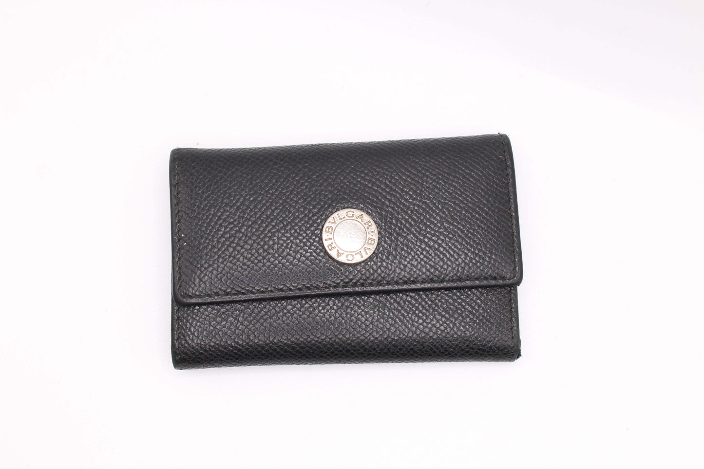 BVLGARI Keyholder Black, leather, size 5x8cm, condition 8/10.
