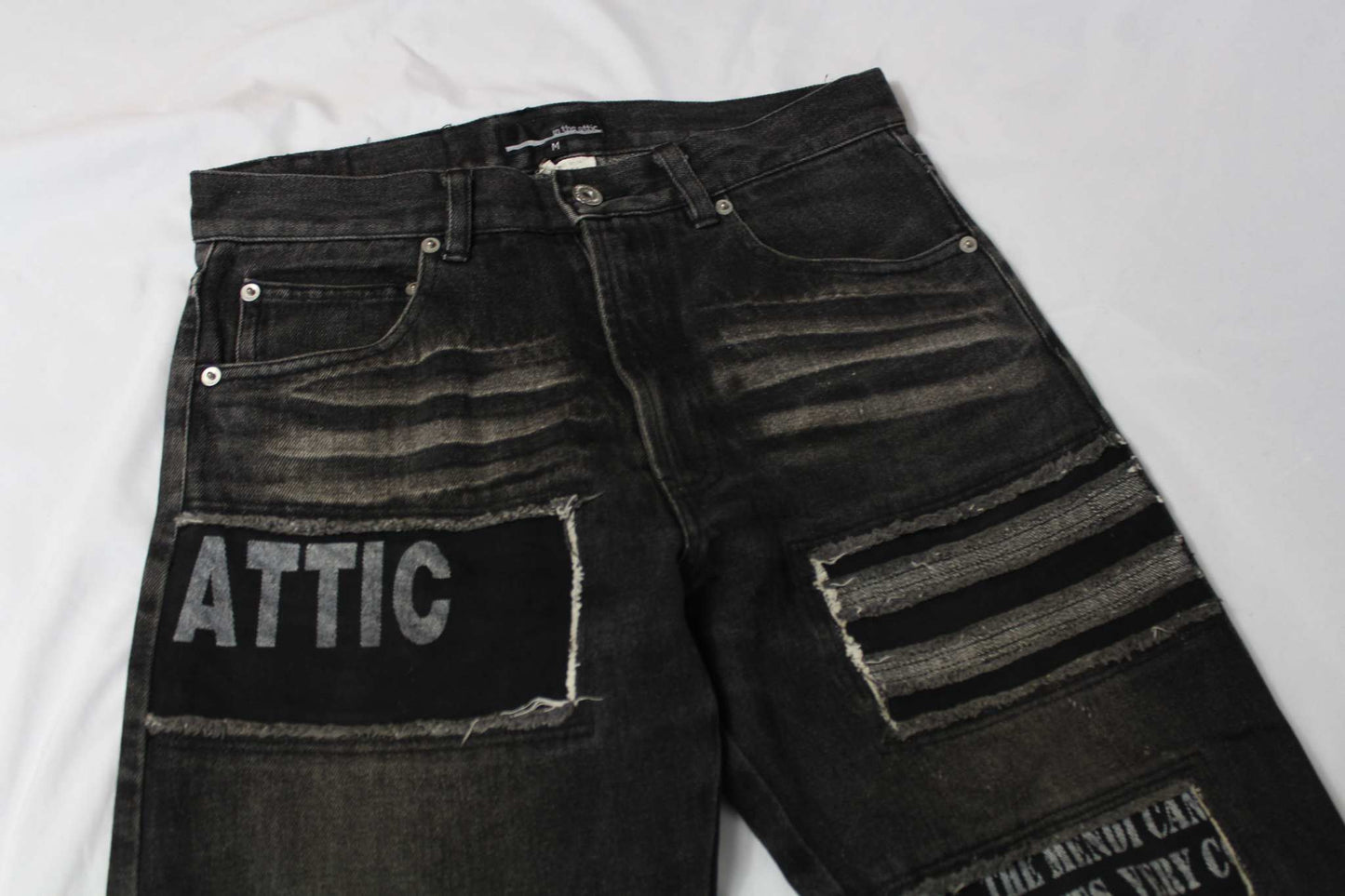 In The Attic Black Denim Jeans - Hose