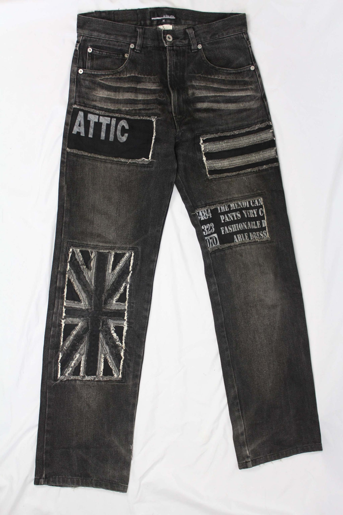 In The Attic Black Denim Jeans - Hose
