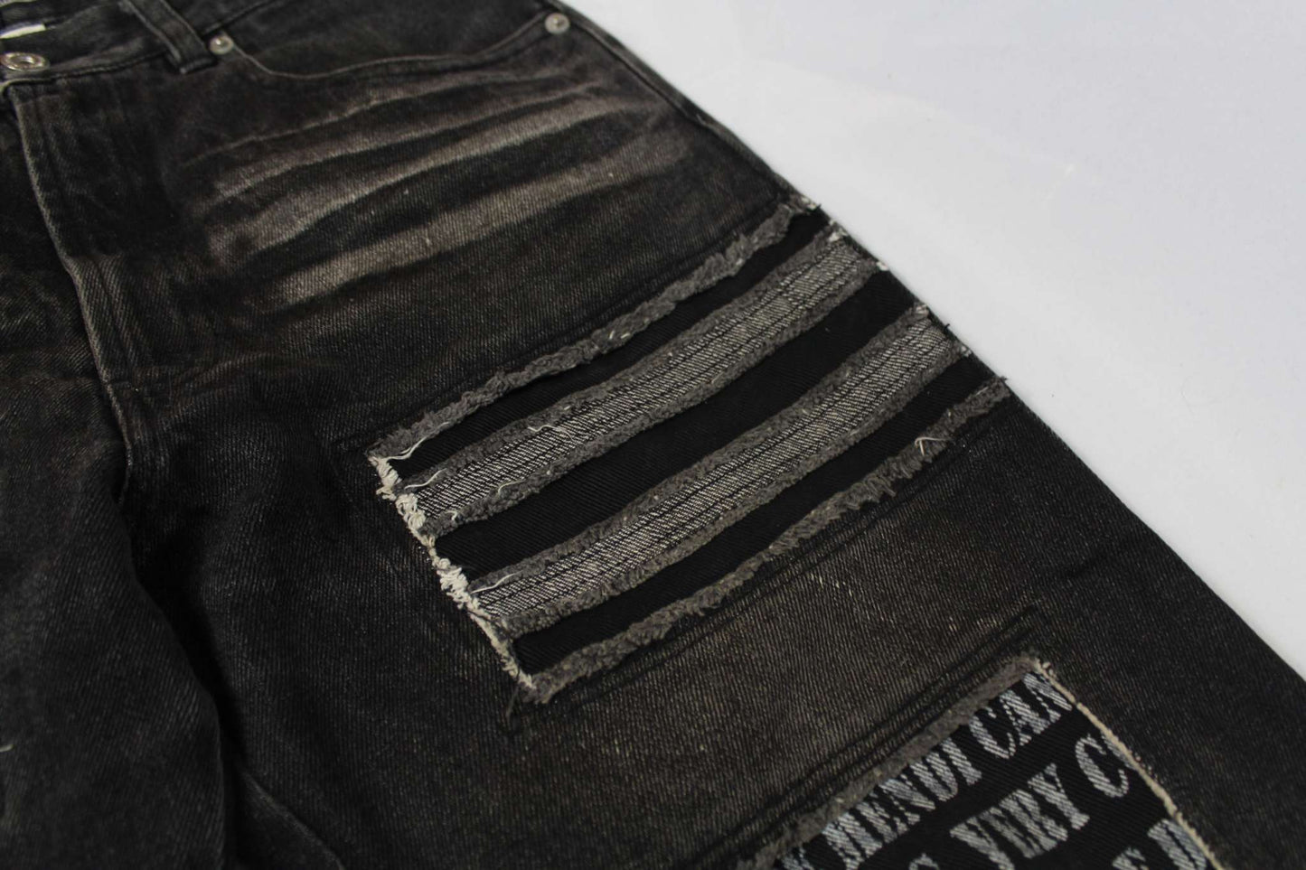 In The Attic Black Denim Jeans - Hose