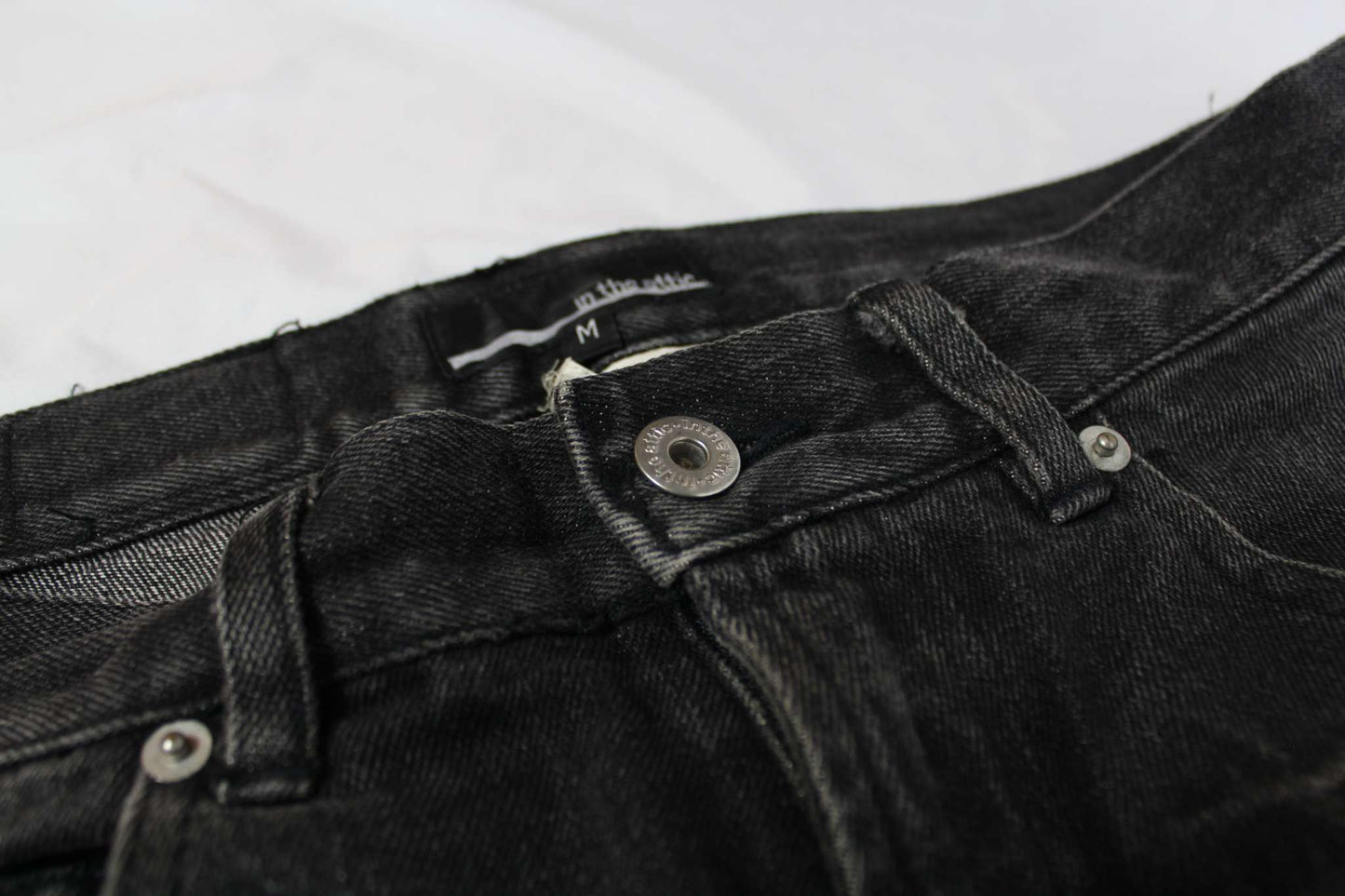 In The Attic Black Denim Jeans - Hose