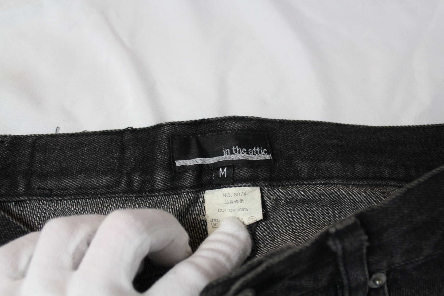 In The Attic Black Denim Jeans - Hose