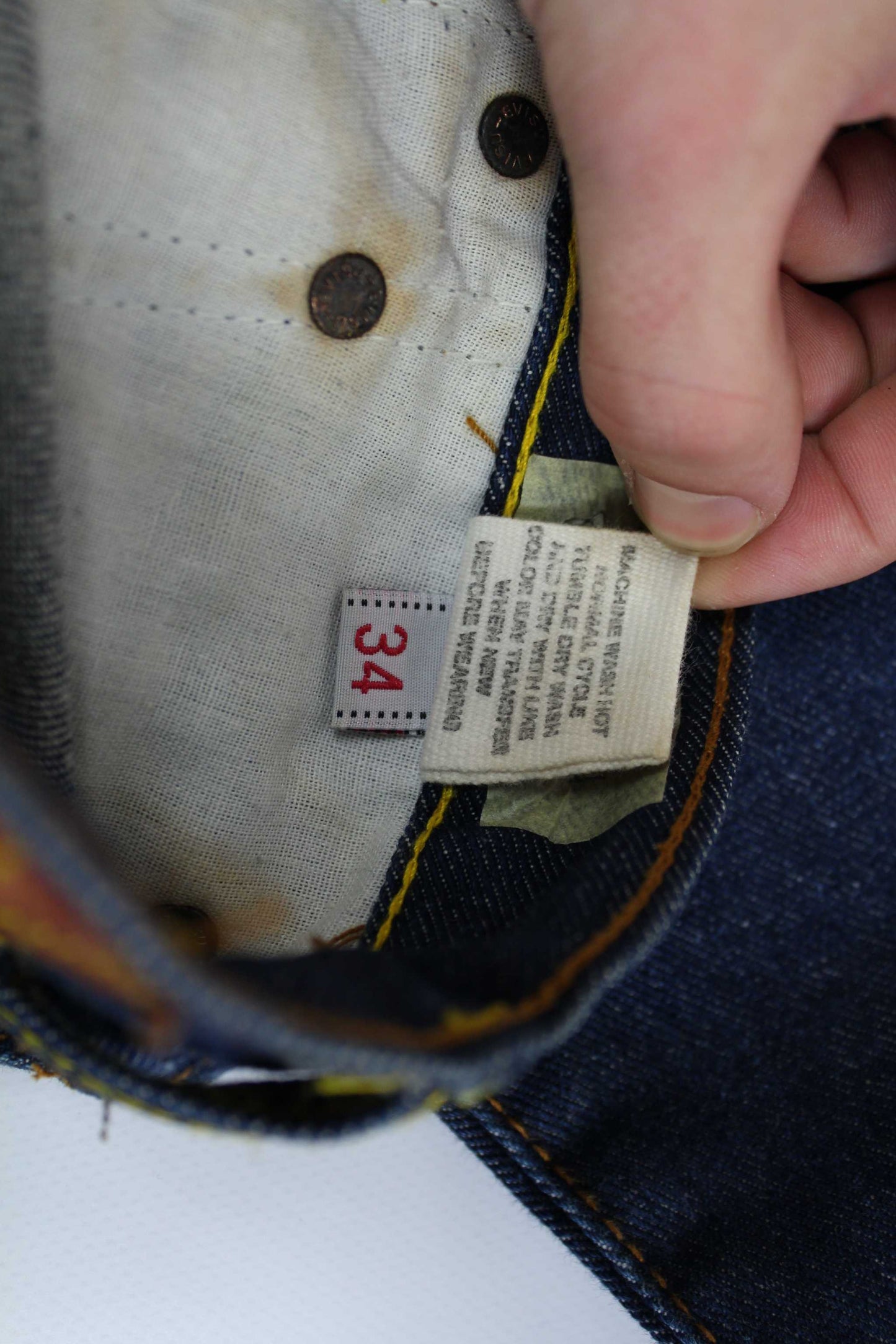 Evisu Denim Jeans Yellow DaicockEvisu Denim Jeans Yellow Daicock | LAYZSSHOP | Evisu