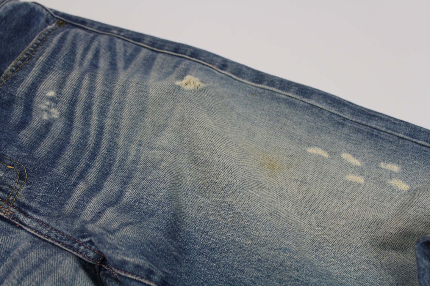 TSUMORI CHISATO Distressed Denim Jeans Coloured StitchingTSUMORI CHISATO Distressed Denim Jeans Coloured Stitching | LAYZSSHOP | TSUMORI CHISATO