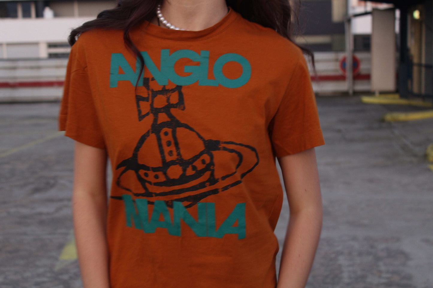Vivienne Westwood Anglomania orange t-shirt, size 38, excellent condition.
