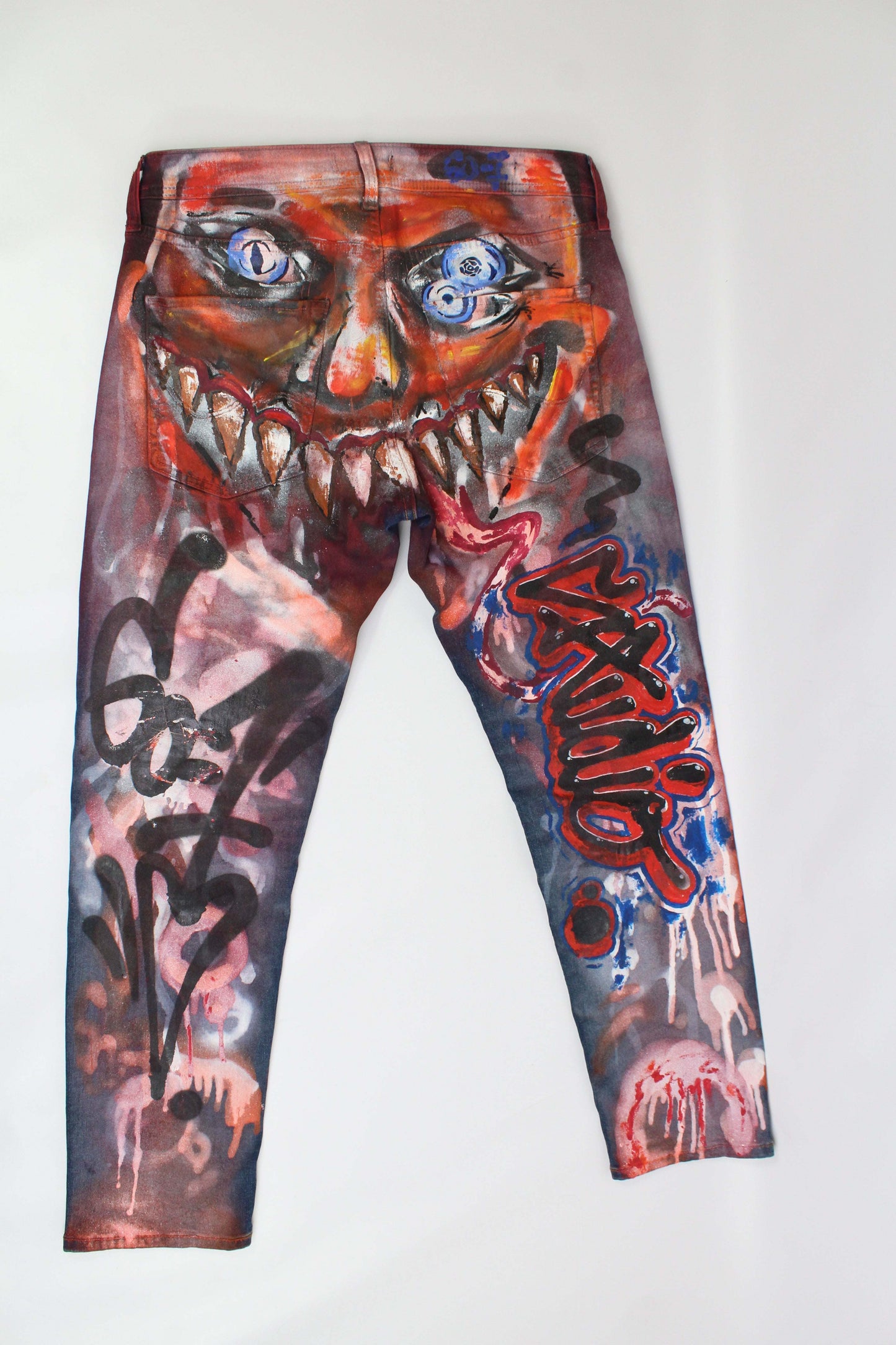 Denim Hand Painted Custom - Hose