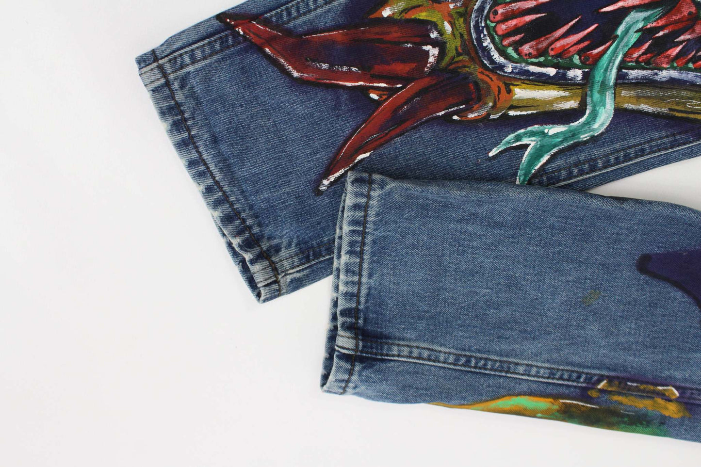 Denim Hand Painted Custom - Hose