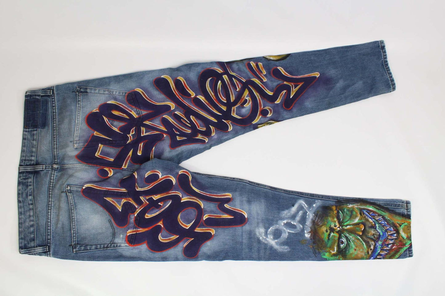 Denim Hand Painted Custom - Hose