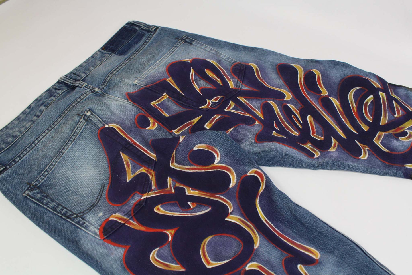 Denim Hand Painted Custom - Hose