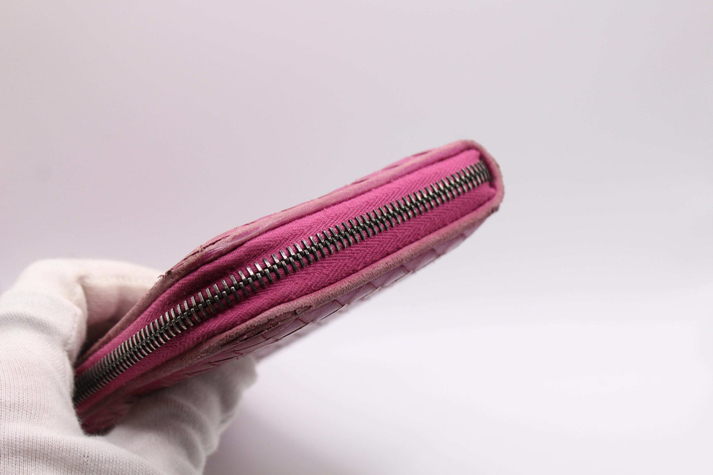 Bottega Veneta Long Wallet Pink - Portmonee