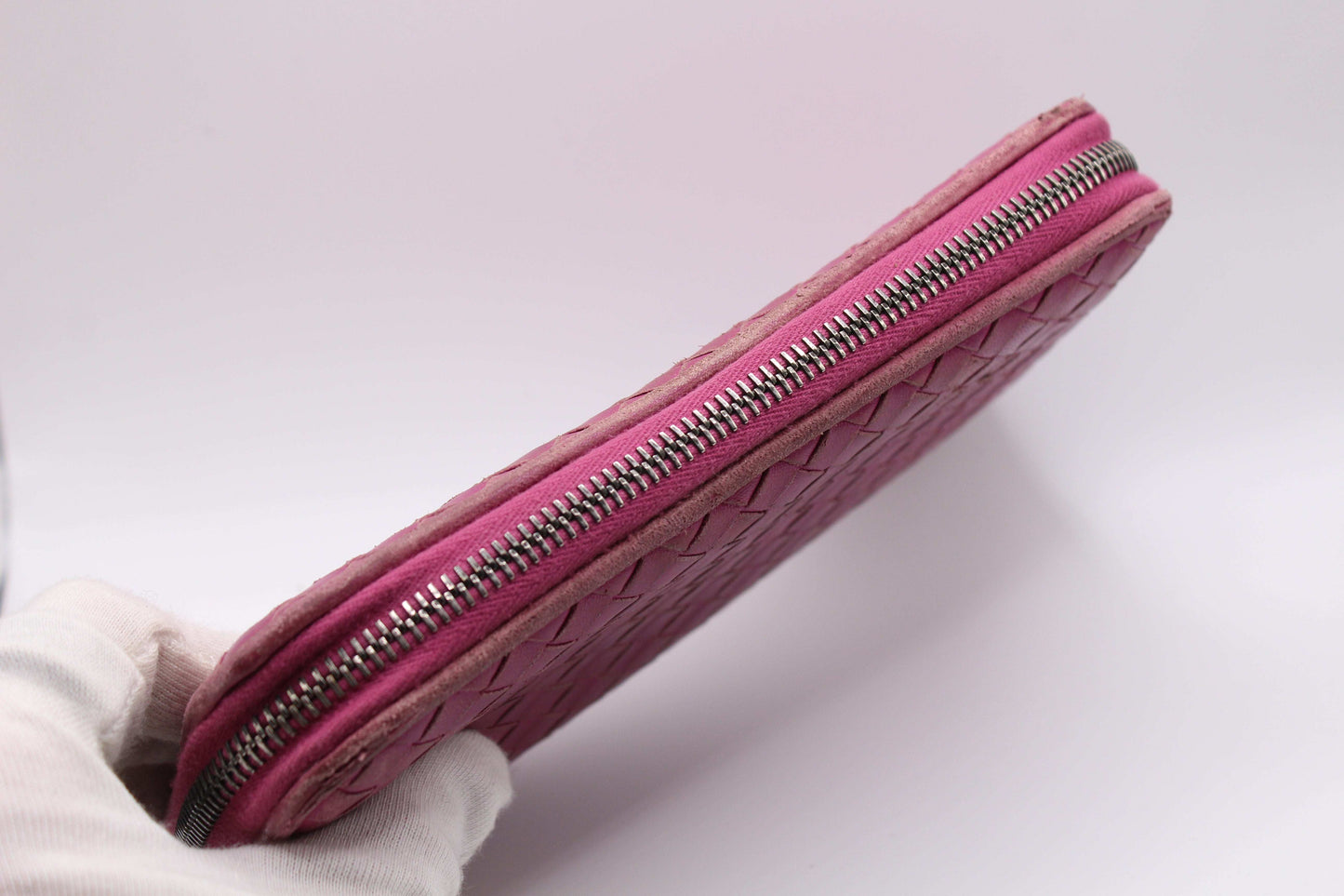 Bottega Veneta Long Wallet Pink - Portmonee