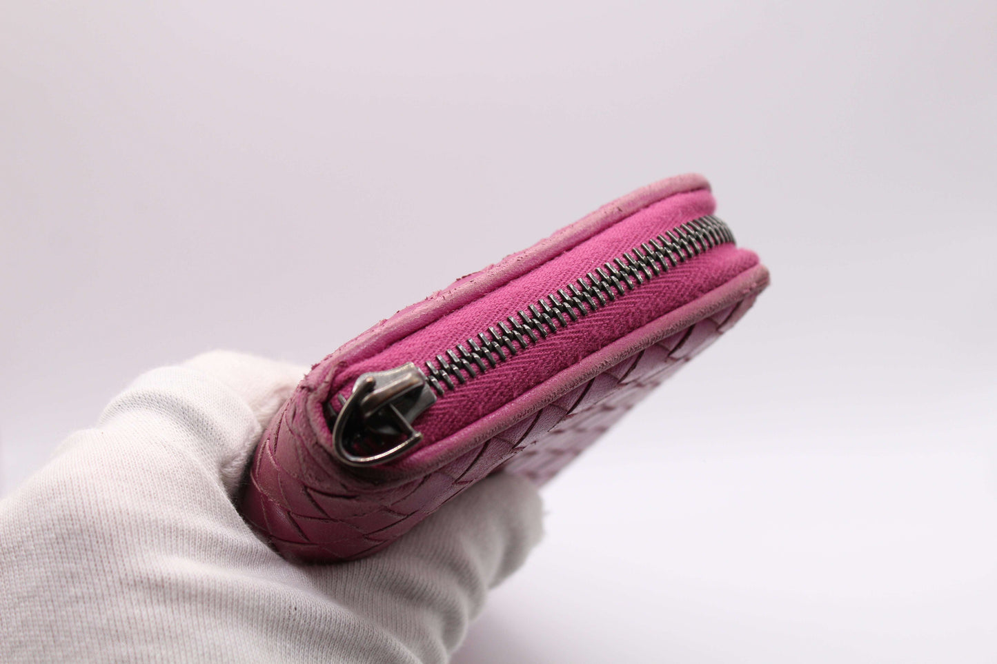 Bottega Veneta Long Wallet Pink - Portmonee